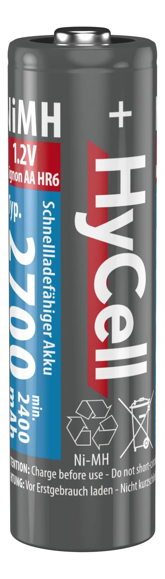 Акумулятори Ansmann AA/HR06 HyCell NI-MH 2700 mAh BL 4 шт - мініатюра 3