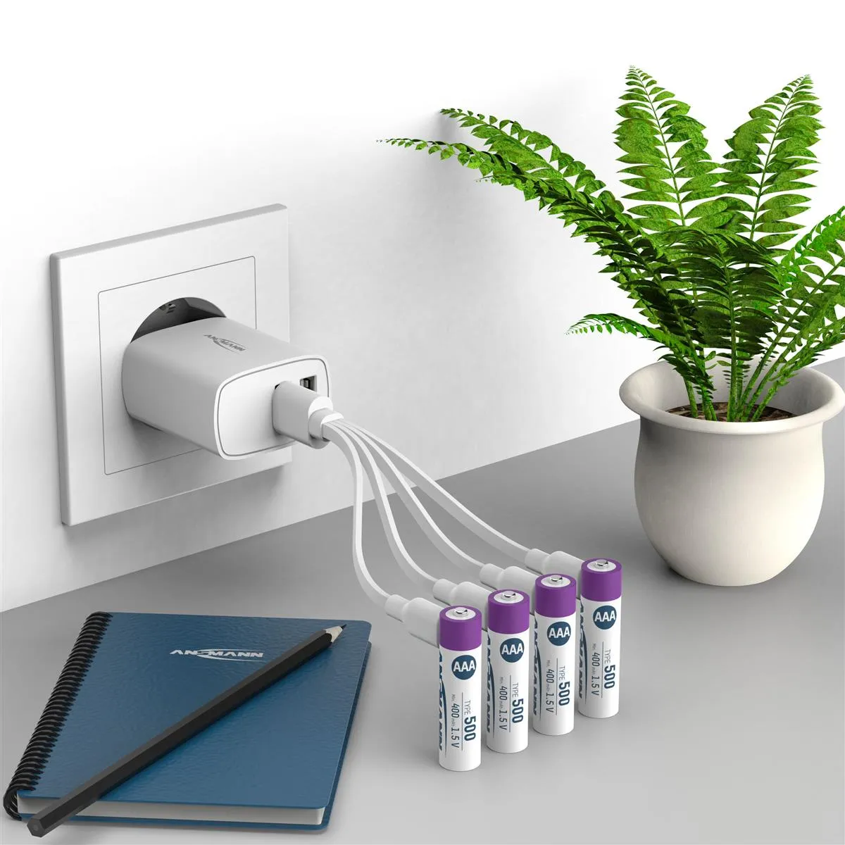 Акумулятори Ansmann AAA/HR03 Li-Ion 500 mAh BL 4 шт - мініатюра 11