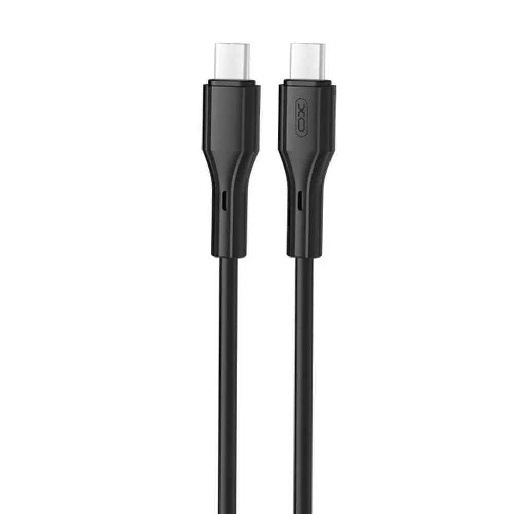 Кабель XO NBQ231B Rock Series USB Type-C - USB Type-C (M/M), 1 м, Black (NBQ231B-CC.black) - зображення 1
