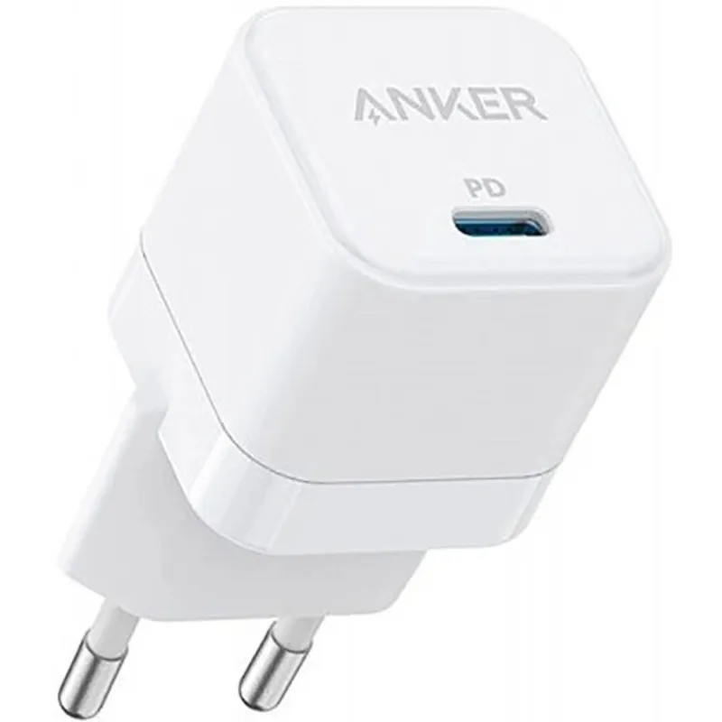 Мережевий зарядний пристрій Anker PowerPort III White, 20W USB Type-C (A2149G21)  - зображення 1