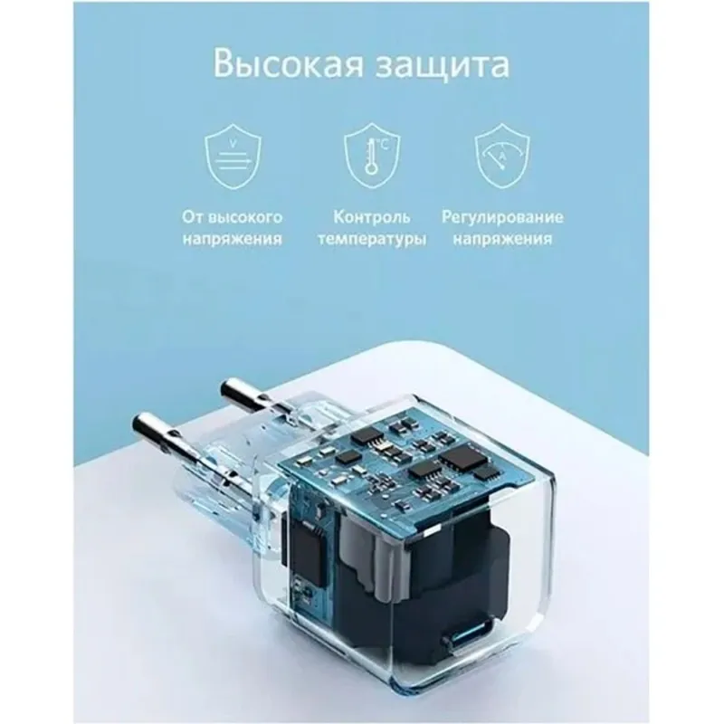 Мережевий зарядний пристрій Anker PowerPort III White, 20W USB Type-C (A2149G21)  - мініатюра 3