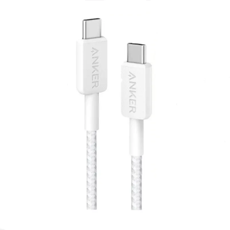 Кабель Anker 322 USB-C - USB-C 0.9 м, White (A81F5H21/A81F5G21) - зображення 1