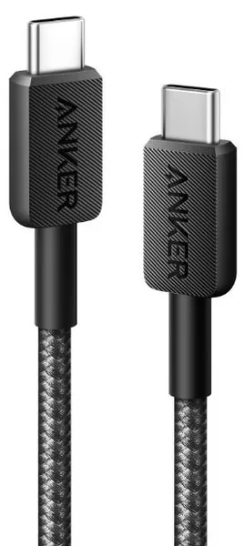Кабель Anker 322 USB-C - USB-C, 1.8 м, Black (A81F6G11) - мініатюра 2
