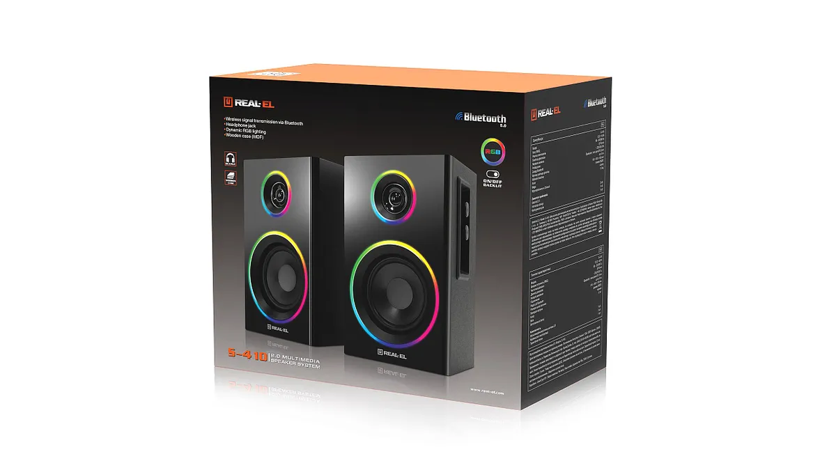 Акустична система REAL-EL S-410 Black - мініатюра 15