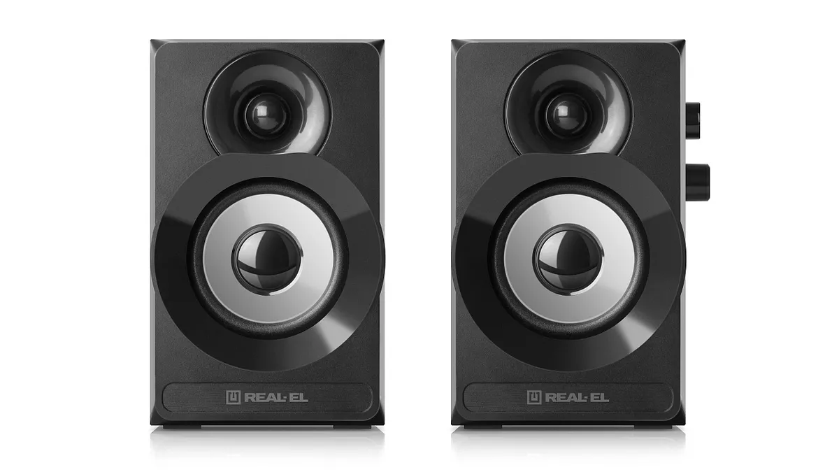 Акустична система REAL-EL S-217 Black - мініатюра 2