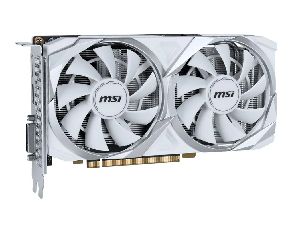 Відеокарта GF RTX 3050 8GB GDDR6 Ventus 2X XS White OC MSI (GeForce RTX 3050 VENTUS 2X XS WHITE 8G OC) - мініатюра 3