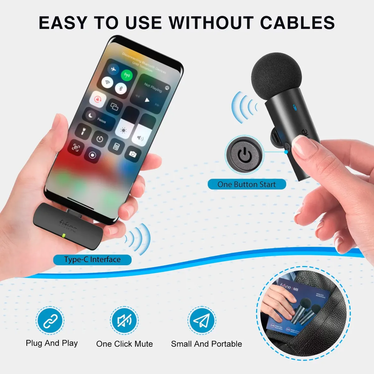 Мікрофон Fifine M8 - мініатюра 3
