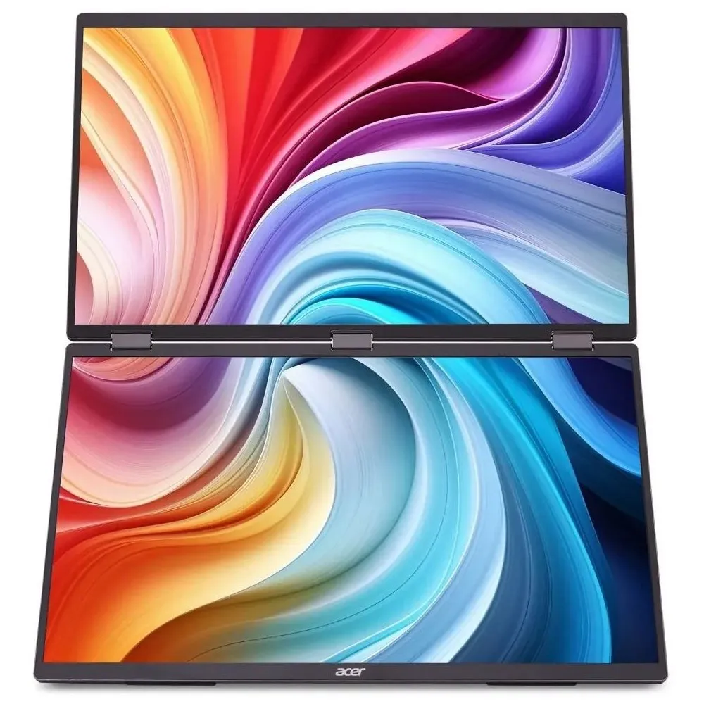 Монітор Acer 18.5" Dual Portable PD193QEbmiuux (UM.XP3EE.E01) IPS Black 100Hz - зображення 1