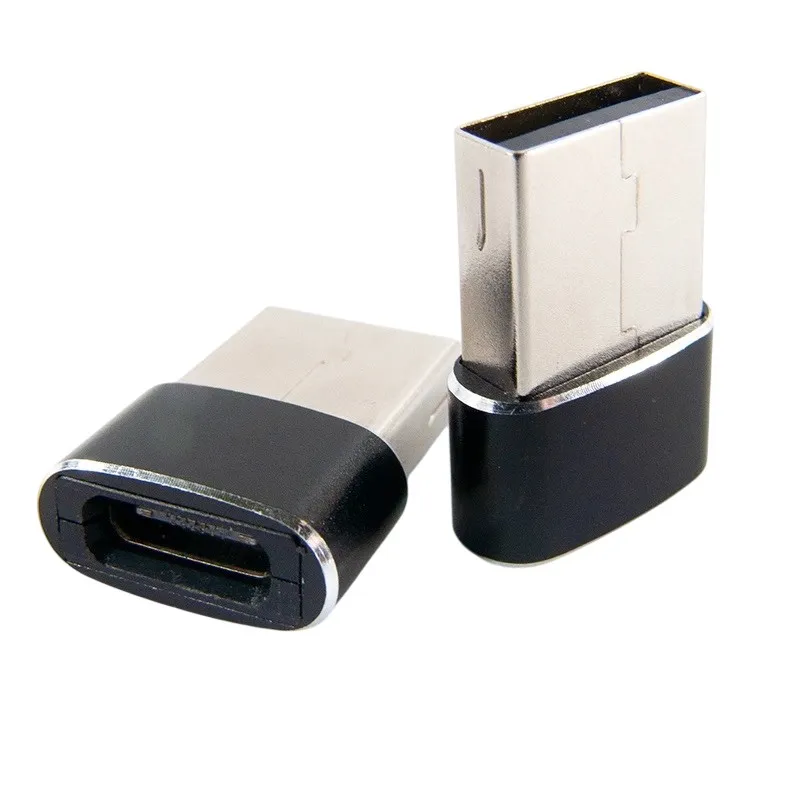Адаптер Dengos USB-USB Type-C Black (ADP-021) - мініатюра 3