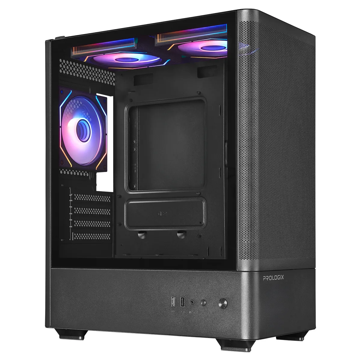 Корпус Prologix Lumi GM-01MAB Mesh Black - мініатюра 2