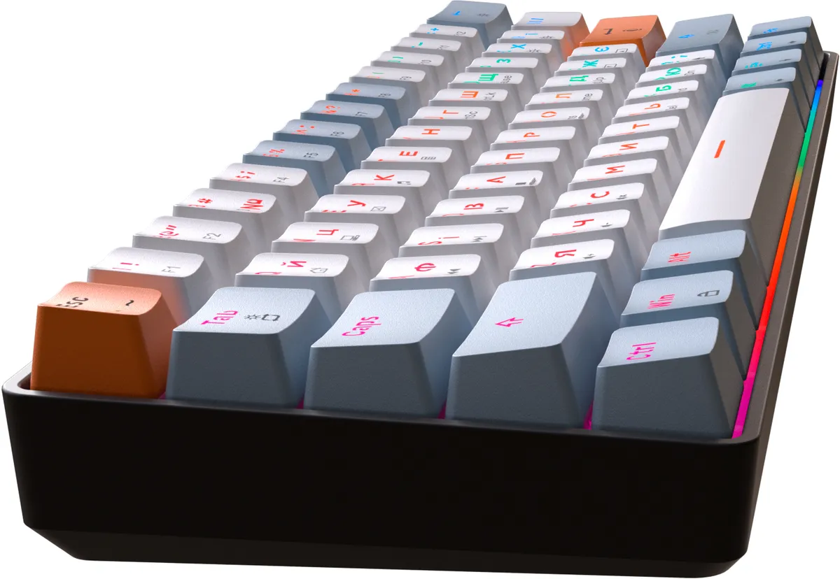 Клавіатура GamePro MK130R Red Swich Hot-Swap RGB Black - мініатюра 4