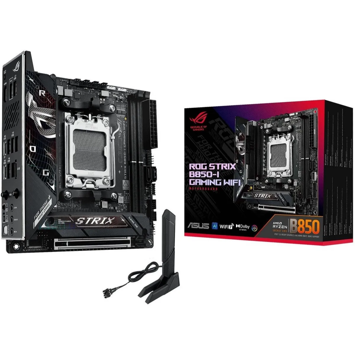 Материнська плата Asus ROG Strix B850-I Gaming WiFi Socket AM5 - мініатюра 12