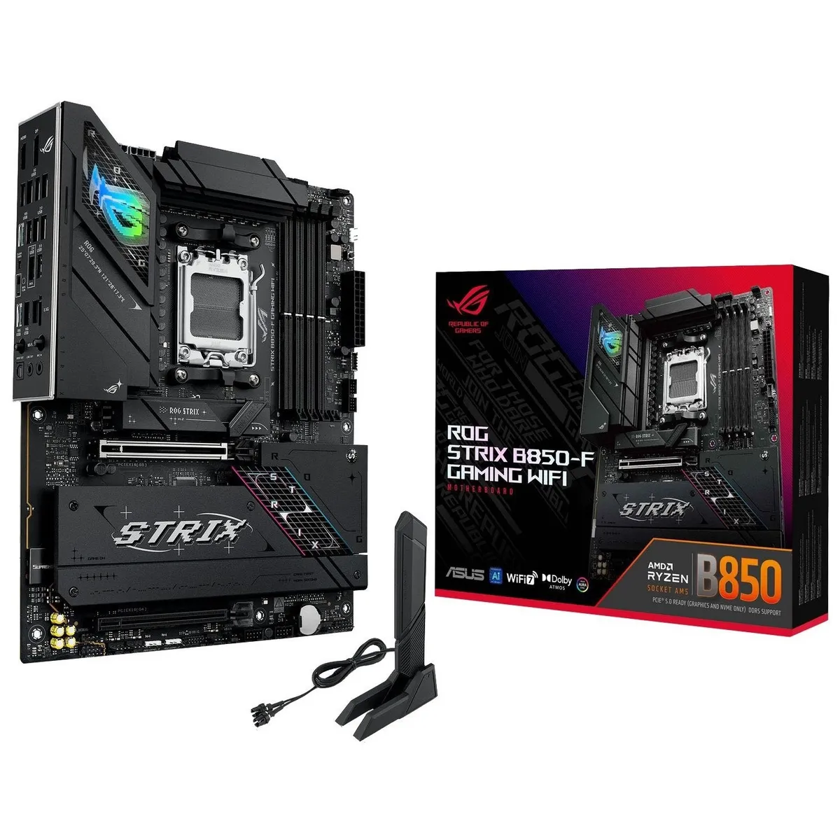 Материнська плата Asus ROG Strix B850-F Gaming WiFi Socket AM5 - зображення 1