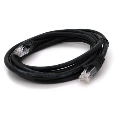 Патч-корд 2м, UTP, Cat.6, RJ45, CU, black Ritar (PCR-CU6/2Bк) - мініатюра 2