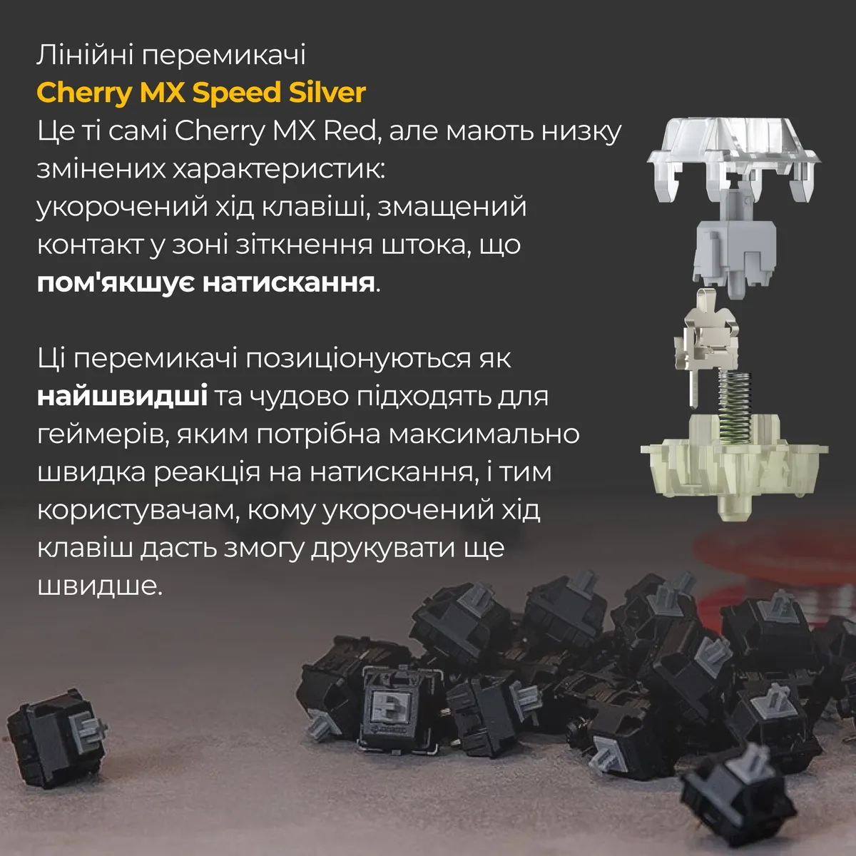 Клавіатура Ducky One 3 TKL Cherry MX Speed Silver RGB UA USB White (DKON2187ST-PUAPXPWWWSC1) - мініатюра 13
