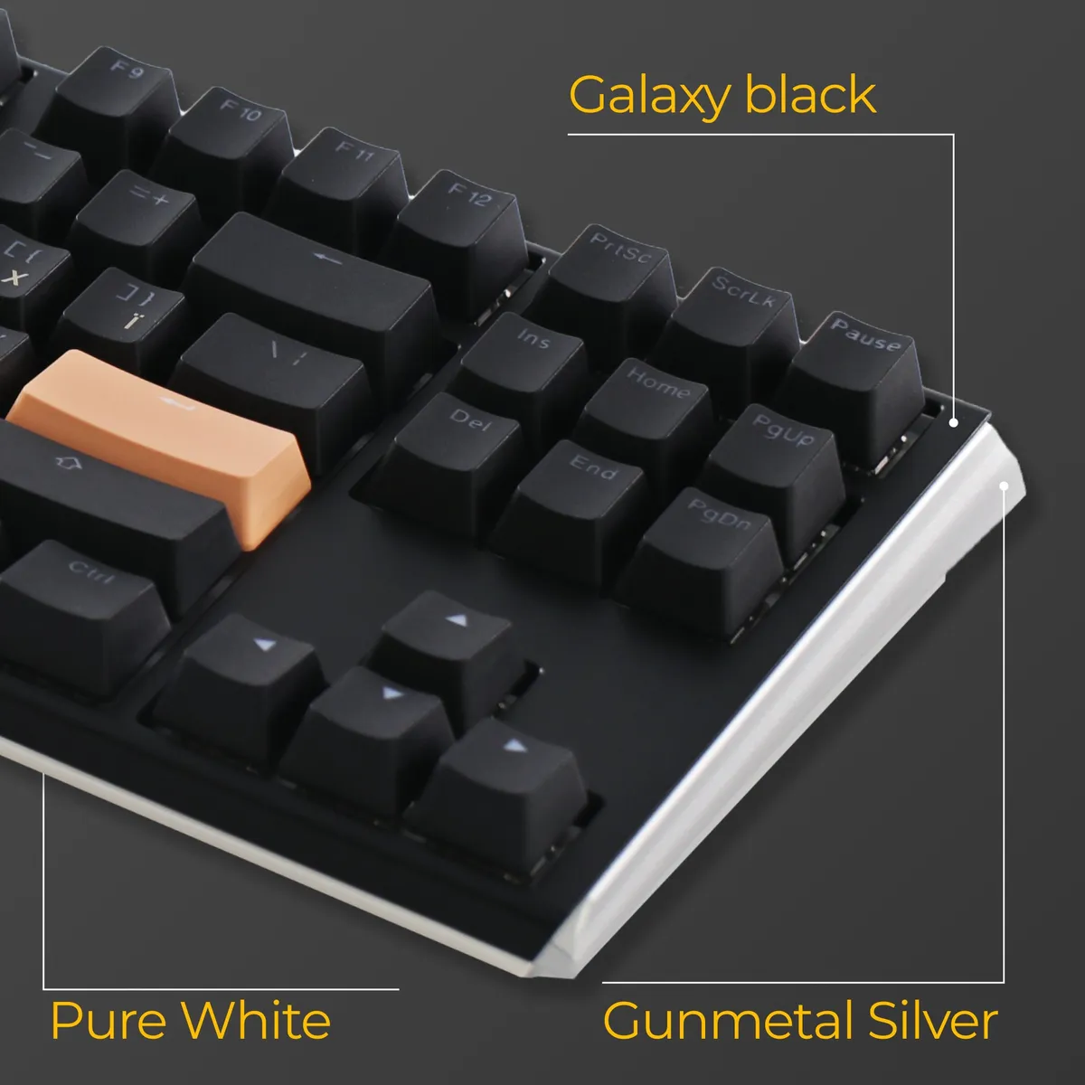 Клавіатура Ducky One 3 TKL Cherry MX Blue RGB UA USB Black (DKON2187ST-CUAPXCLAWSC1) - мініатюра 6