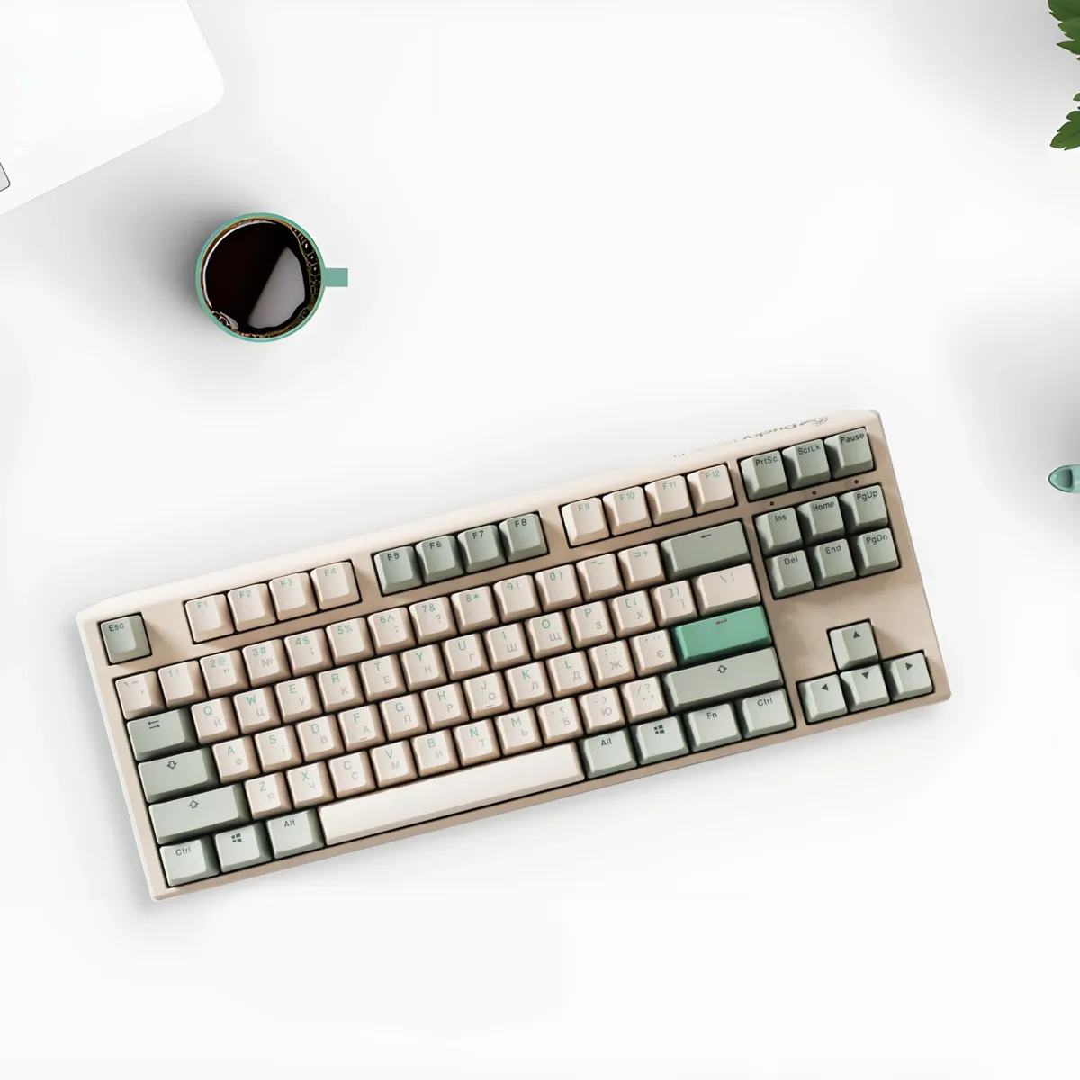Клавіатура Ducky One 3 TKL Cherry MX Brown UA USB Matcha Cream (DKON2187-BUAPXМAEGGC1) - мініатюра 10