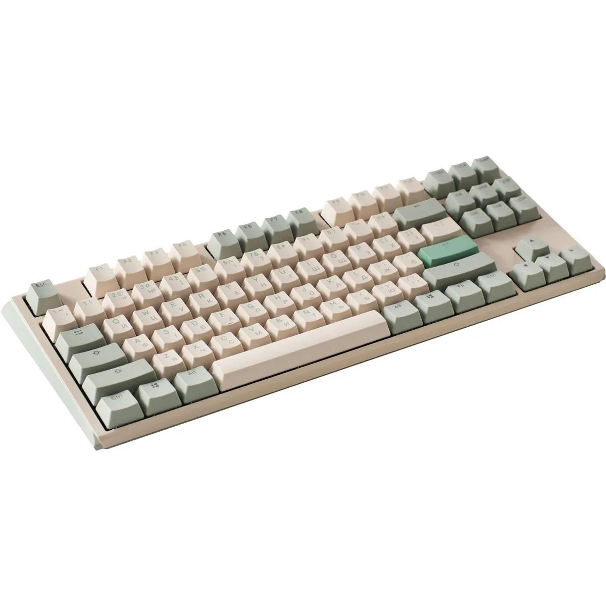 Клавіатура Ducky One 3 TKL Cherry MX Brown UA USB Matcha Cream (DKON2187-BUAPXМAEGGC1) - мініатюра 2