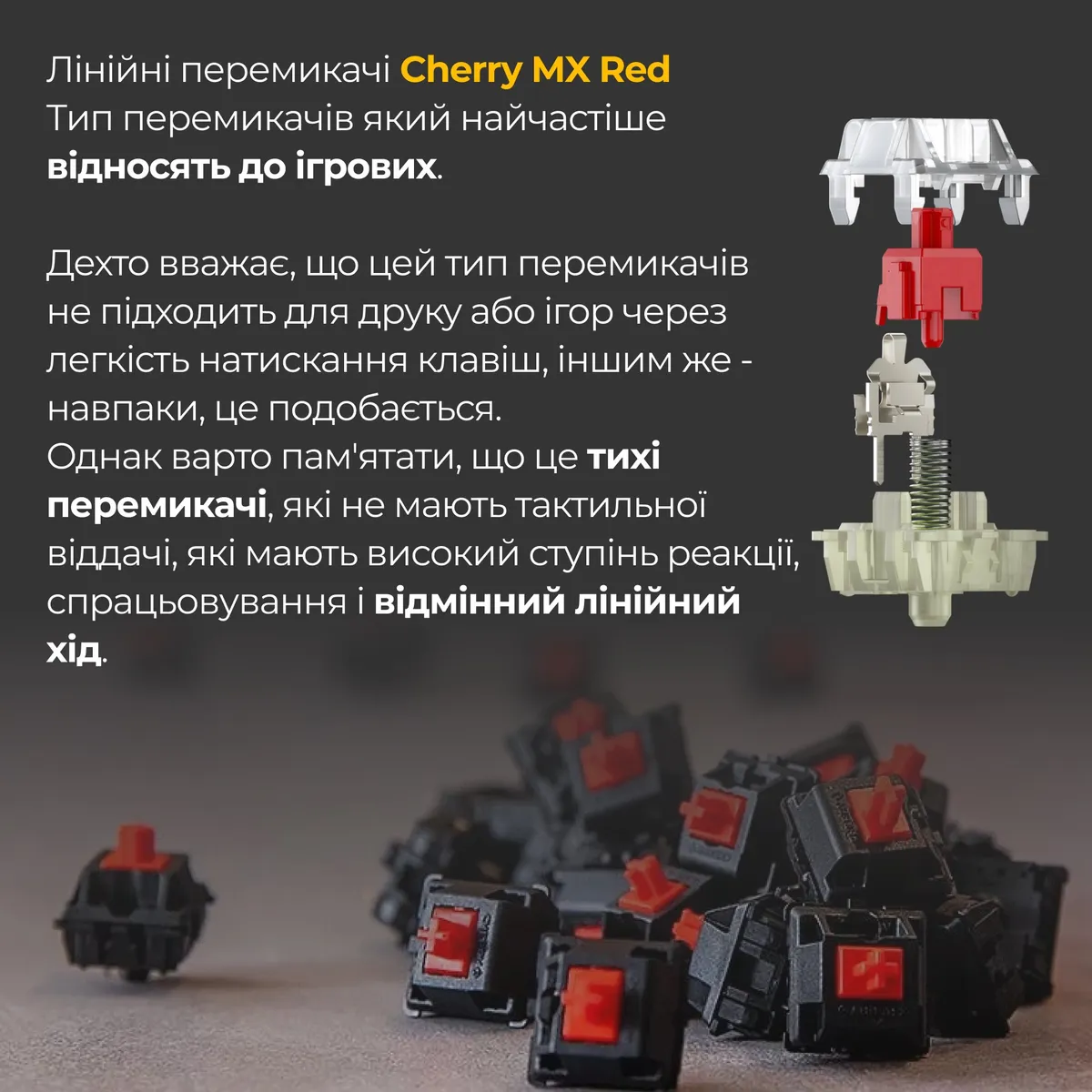 Клавіатура Ducky One 3 TKL Cherry MX Red UA USB Matcha Cream (DKON2187-RUAPXМAEGGC1) - мініатюра 10