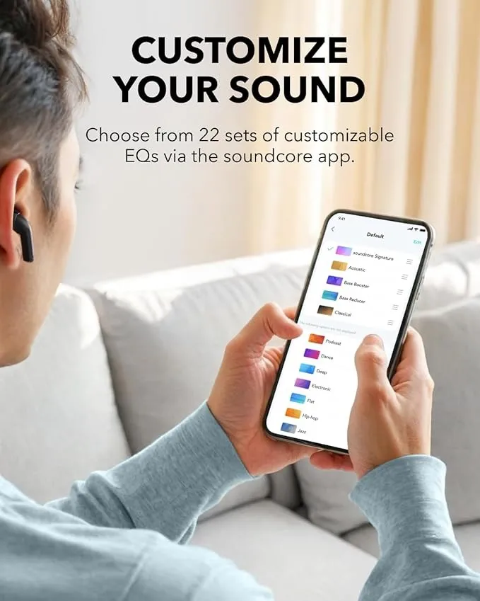 Bluetooth-гарнітура Anker SoundCore K20i Black (A3994G11) - мініатюра 11
