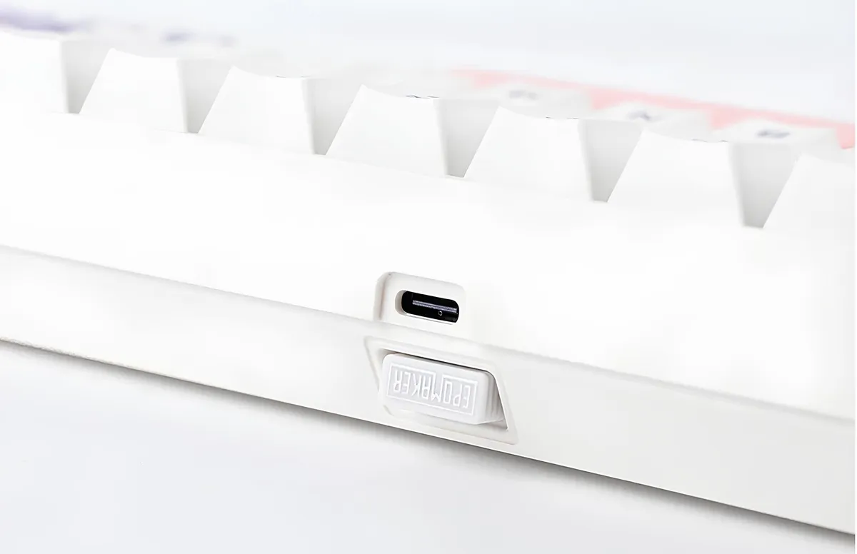 Клавіатура бездротова Epomaker EP64 60% Mulan Switch Hot-Swap (2.4G/BT/USB) RGB UA White (EP64-W-M) - мініатюра 4