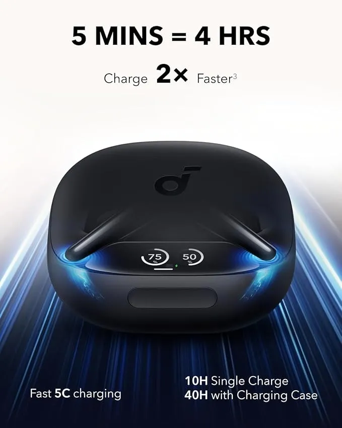 Bluetooth-гарнітура Anker SoundCore Liberty 4 Pro Black Matte (A3954G11) - мініатюра 10