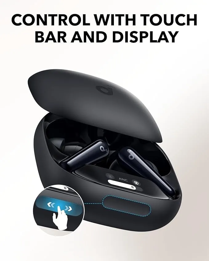 Bluetooth-гарнітура Anker SoundCore Liberty 4 Pro Black Matte (A3954G11) - мініатюра 11