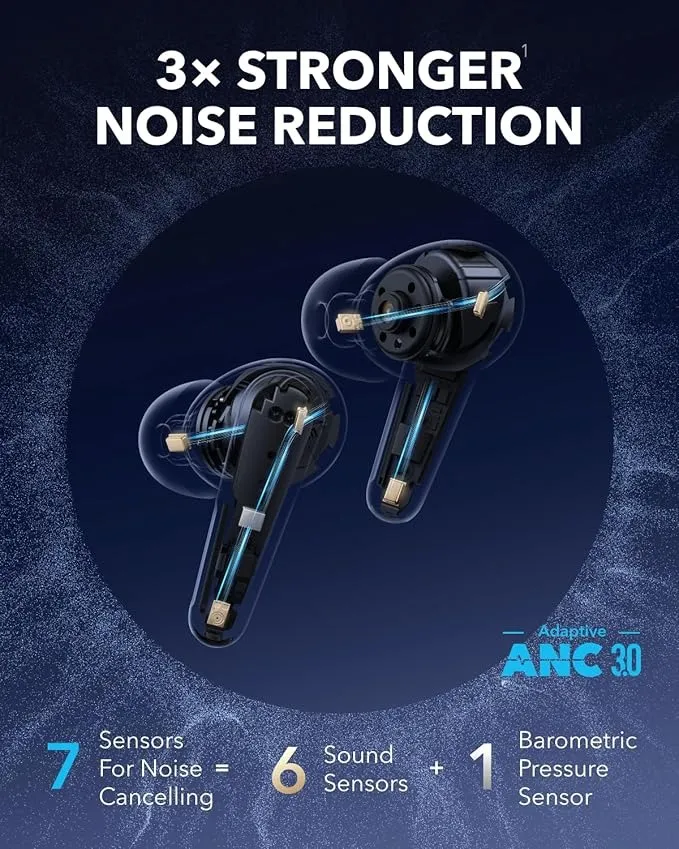 Bluetooth-гарнітура Anker SoundCore Liberty 4 Pro Black Matte (A3954G11) - мініатюра 9
