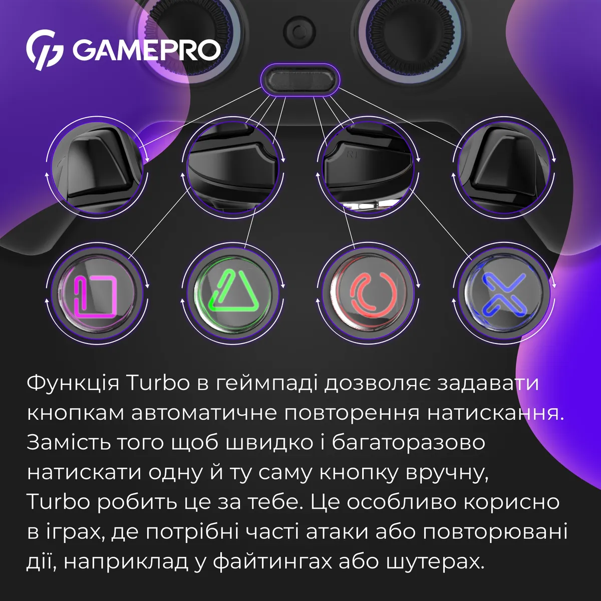 Геймпад GamePro GPS13B Black - мініатюра 10