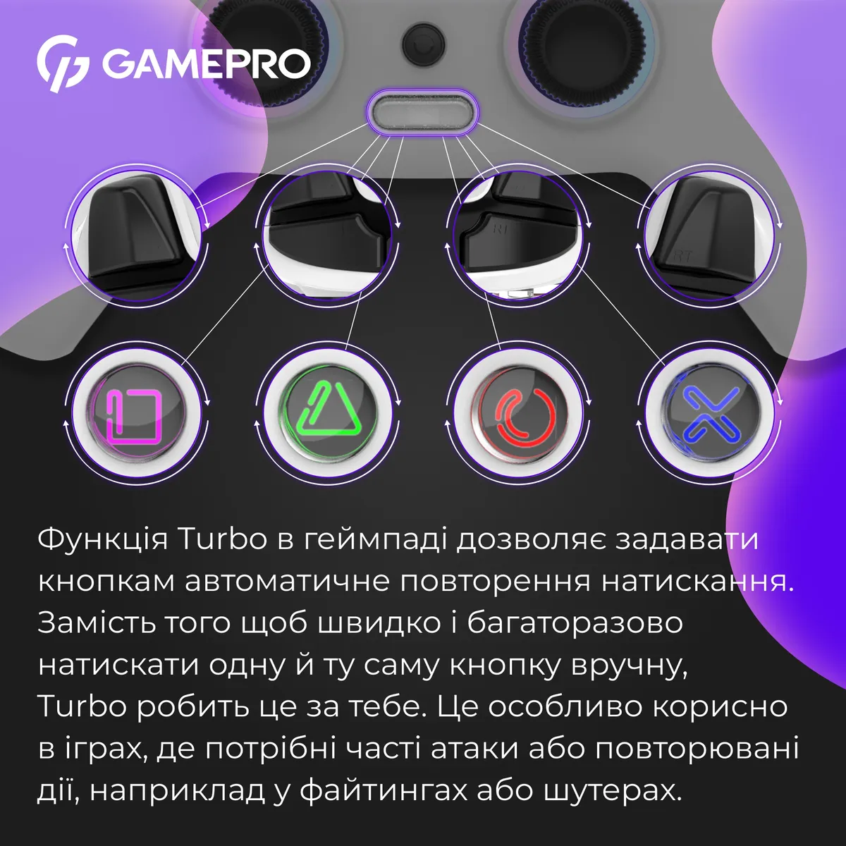 Геймпад GamePro GPS13W White - мініатюра 10