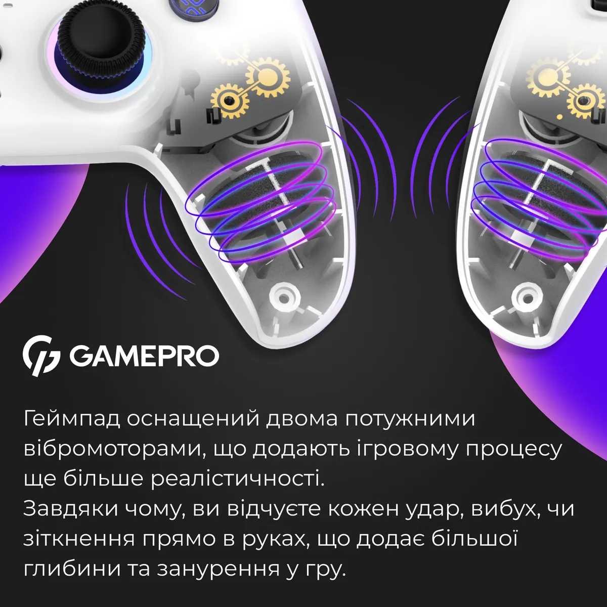 Геймпад GamePro GPS13W White - мініатюра 13