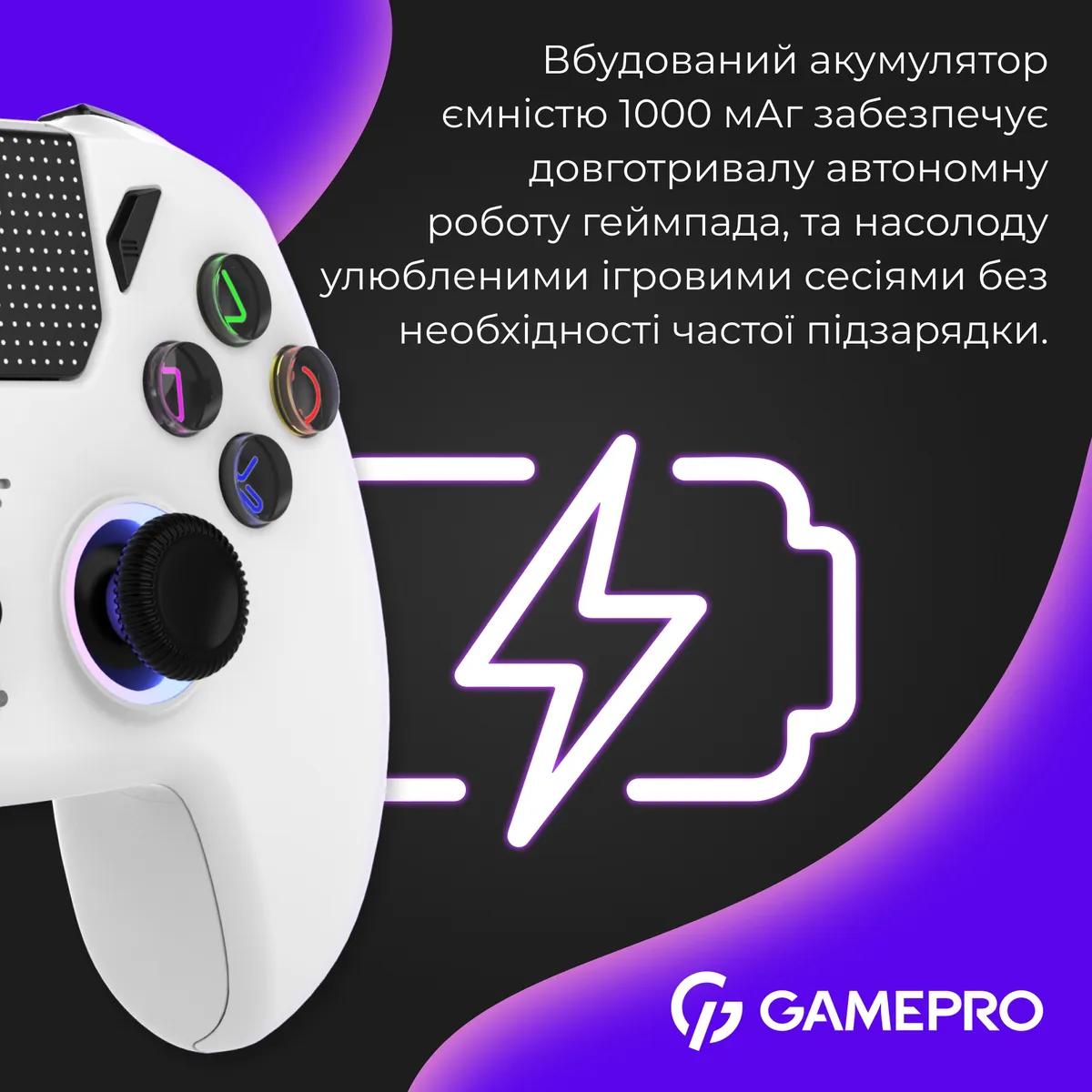 Геймпад GamePro GPS13W White - мініатюра 14