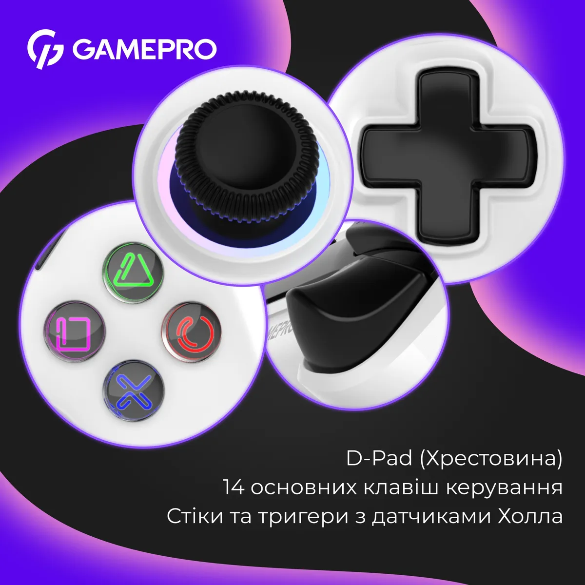 Геймпад GamePro GPS13W White - мініатюра 9