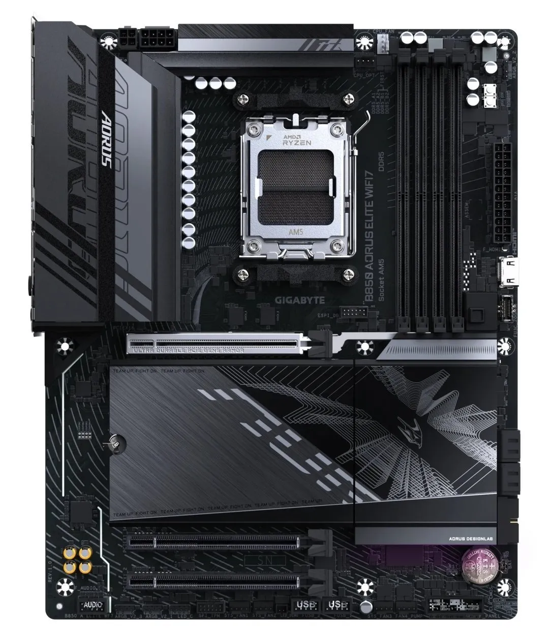 Материнська плата Gigabyte B850 Aorus Elite WiFi7 Socket AM5 - мініатюра 2