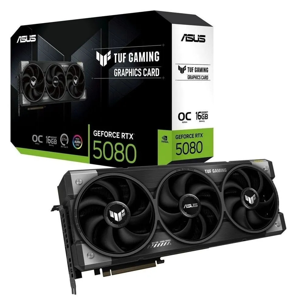 Відеокарта GF RTX 5080 16GB GDDR7 TUF Gaming OC Asus (TUF-RTX5080-O16G-GAMING) - зображення 1