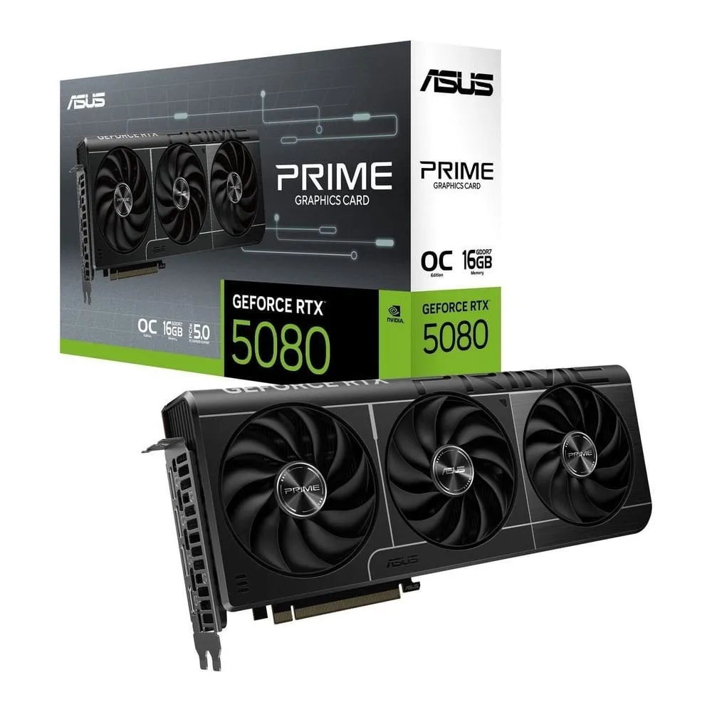 Відеокарта GF RTX 5080 16GB GDDR7 Prime OC Asus (PRIME-RTX5080-O16G) - зображення 1