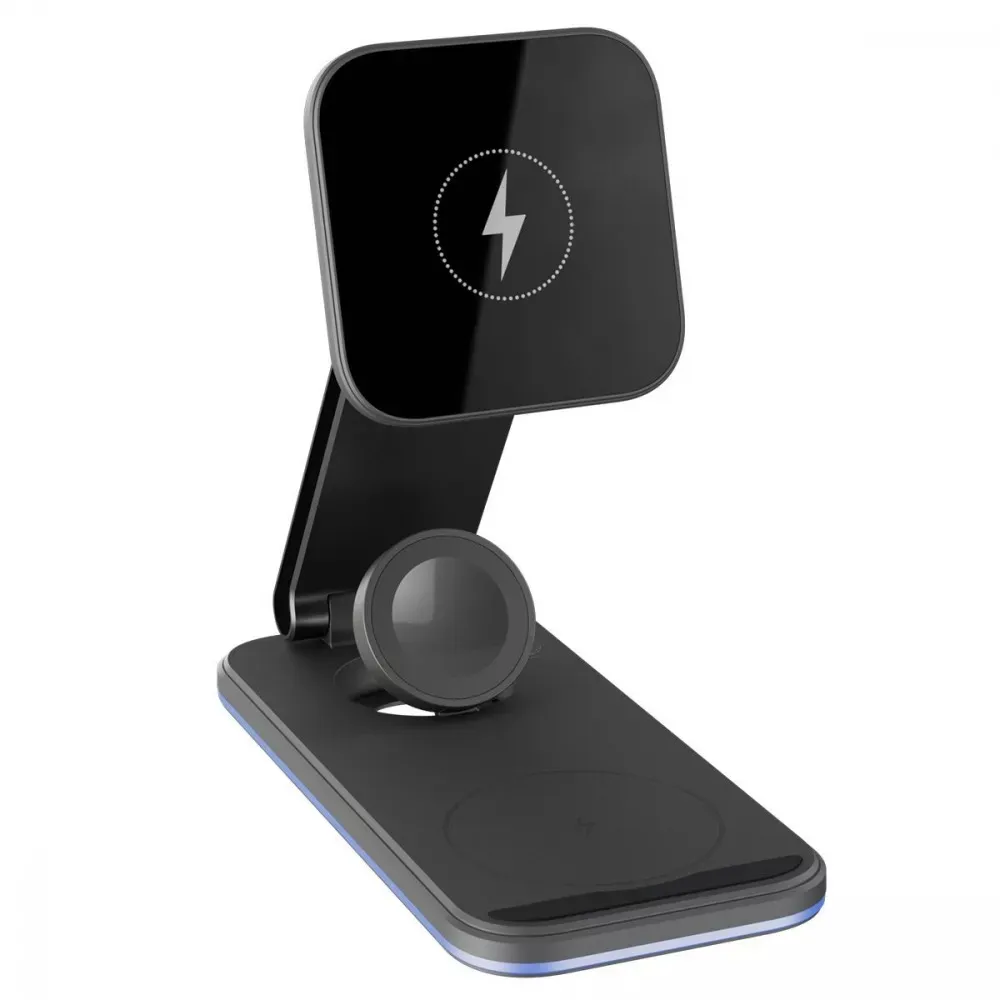 Бездротовий зарядний пристрій Proove Energy Fold 3in1 15W Black (WSEF15010001) - мініатюра 4