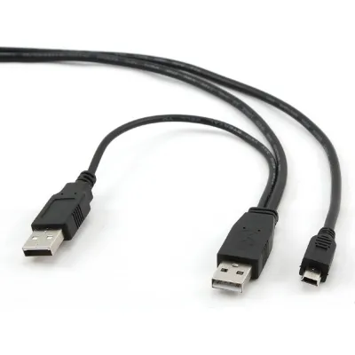 Кабель для передачі даних USB 2.0 AMx2 to Mini 5P 0.9m Cablexpert (CCP-USB22-AM5P-3) - мініатюра 2