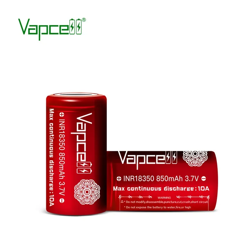 Акумулятор Vapcell 18350 Li-Ion 850mAh 1шт - мініатюра 2