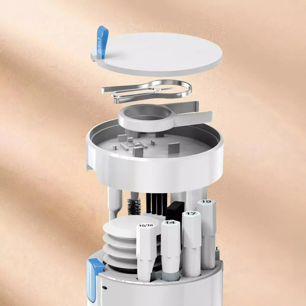 Багатофункціональний набір Proove Mr. Cleaner 20in1 для чищення електроніки та гаджетів White (MCS00002002) - мініатюра 4