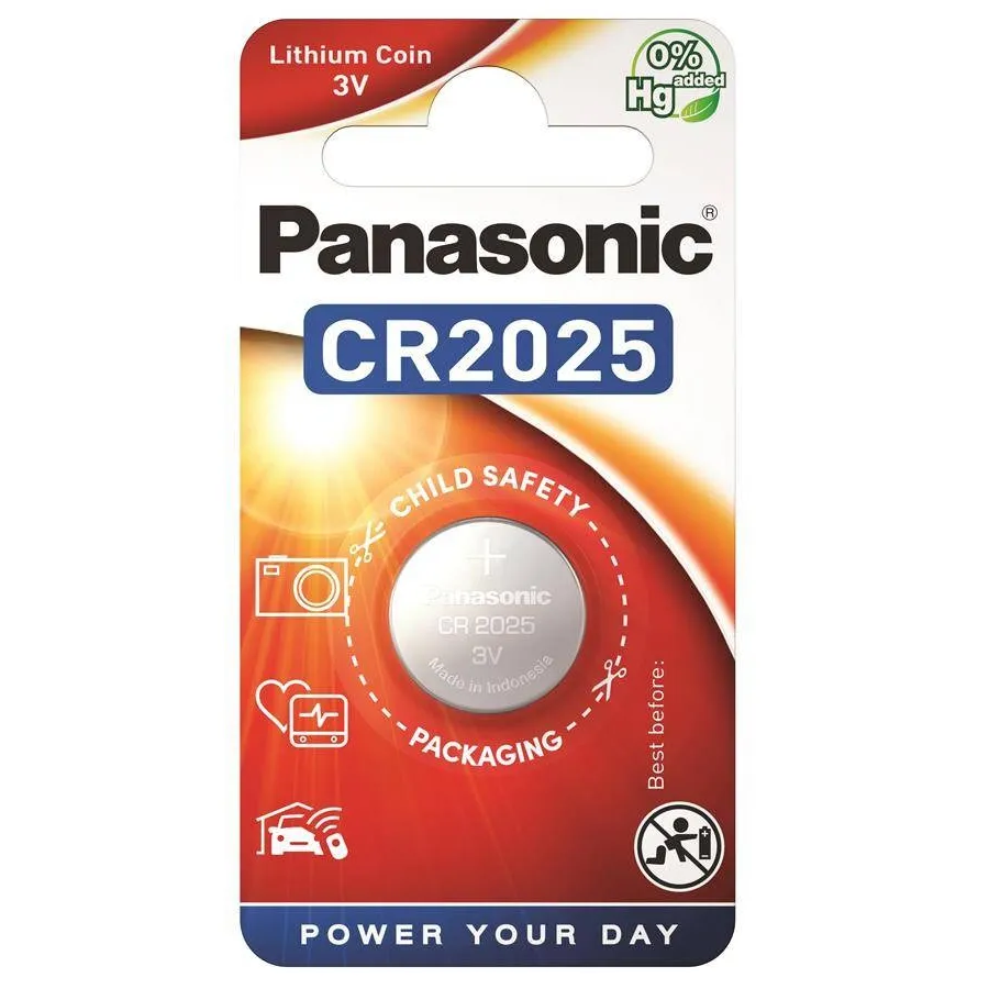 Батарейка Panasonic CR 2025 BL 1шт - мініатюра 2