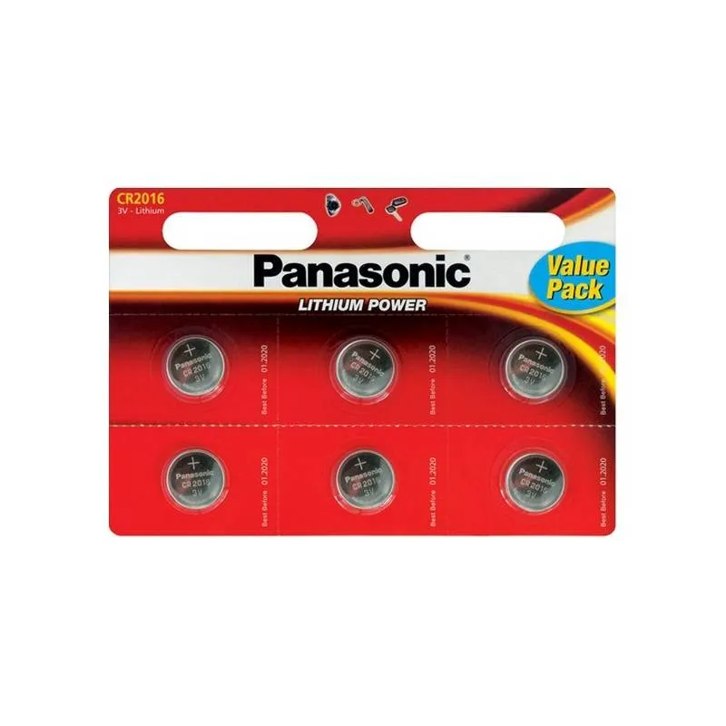 Батарейка Panasonic CR 2016 BL 6шт - зображення 1
