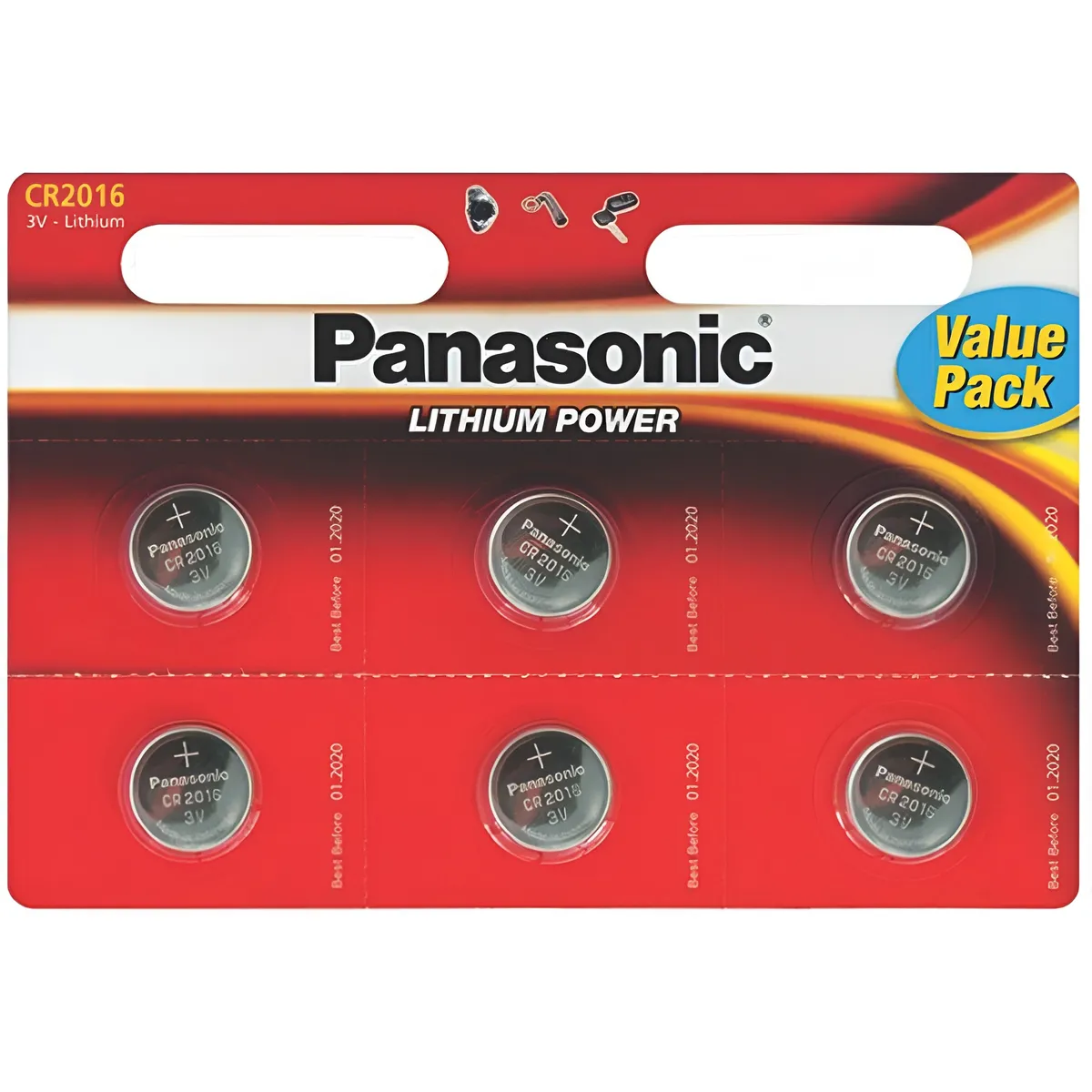 Батарейка Panasonic CR 2016 BL 6шт - мініатюра 2