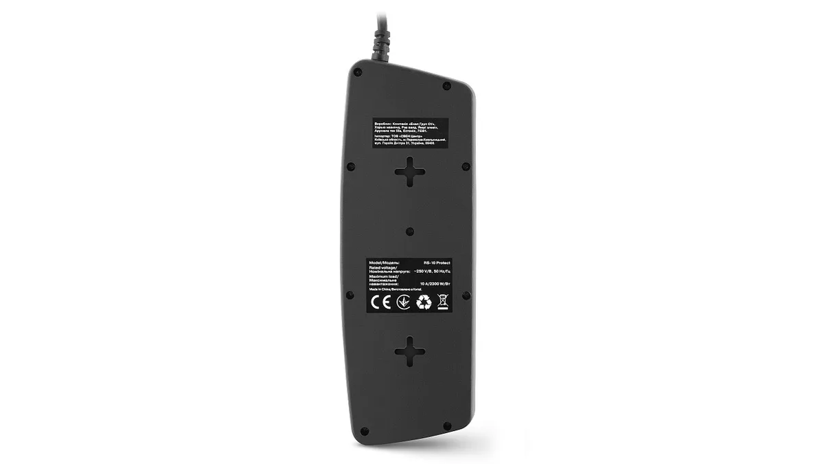 Фільтр живлення REAL-EL RS-10 Protect 1.8 м Black - мініатюра 7