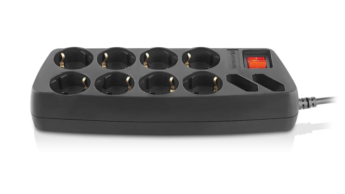 Фільтр живлення REAL-EL RS-10 Protect 5 м Black - мініатюра 4