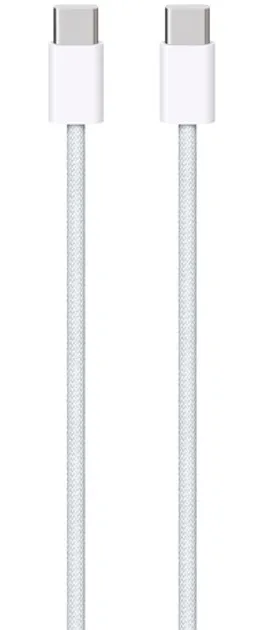 Кабель Apple USB Type-C - USB Type-C (M/M) 1 м, White (MQKJ3-OEM) - мініатюра 2