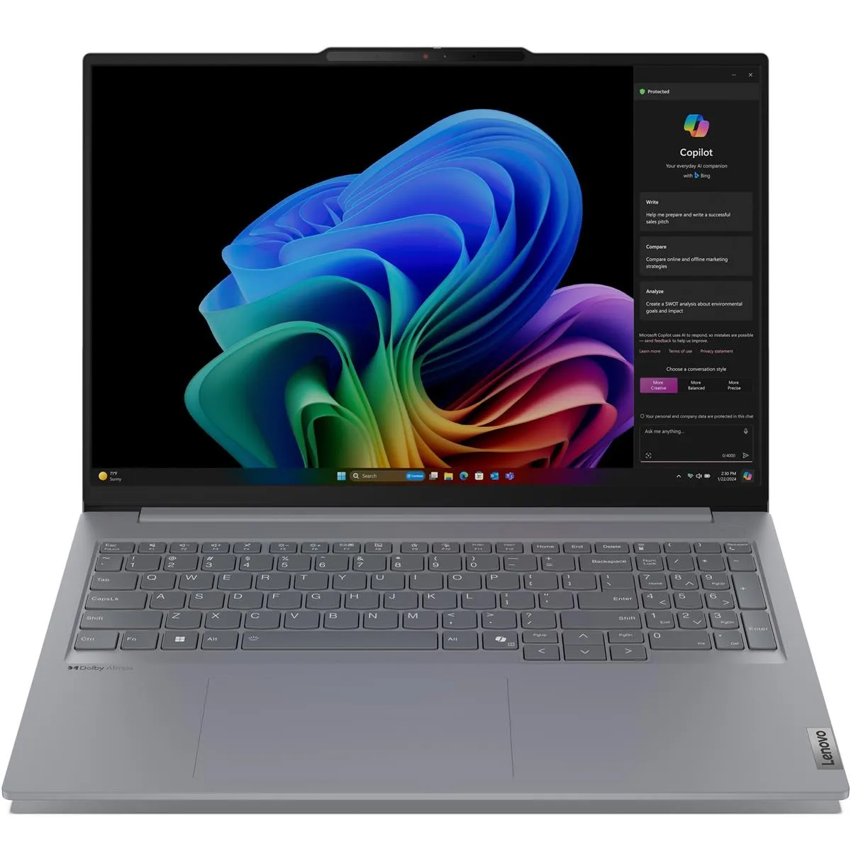 Ноутбук Lenovo ThinkBook 16 G7 QOY (21NH0000RA) Luna Grey - зображення 1