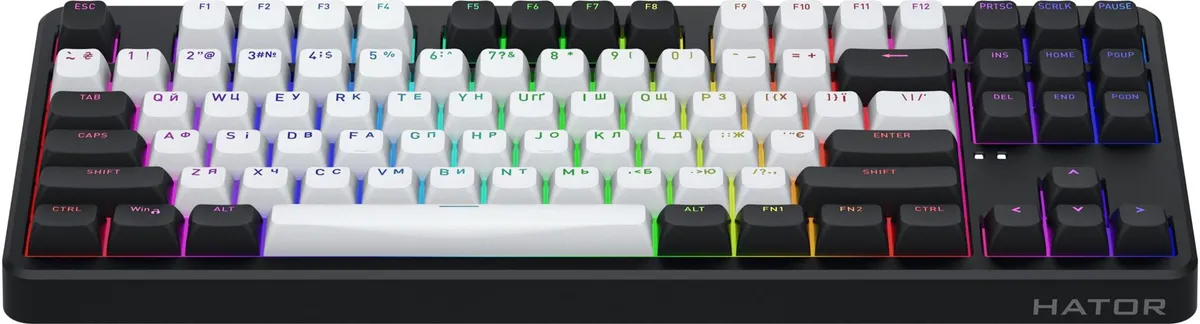 Клавіатура бездротова Hator Rockfall 3 Mecha TKL Wireless Orange Black (HTK850UA) - мініатюра 4