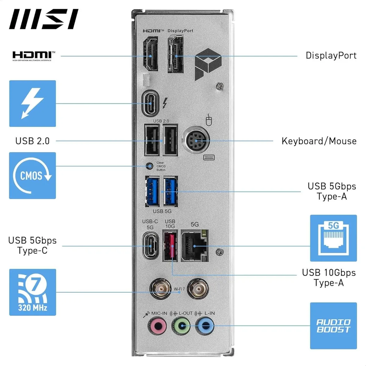 Материнська плата MSI Pro B860M-A WiFi Socket 1851 - мініатюра 8