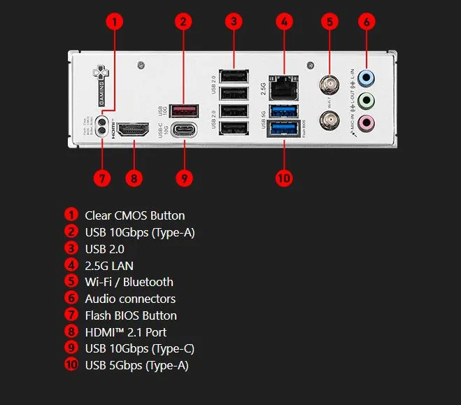 Материнська плата MSI B840 Gaming Plus WiFi Socket AM5 - мініатюра 7